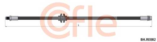 Шланг тормозной передн renault duster 12- COFLE 92.BH.RE082