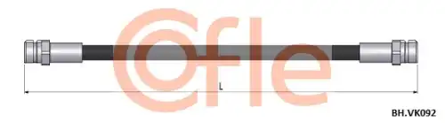 92.bh.vk092 шлаг тормозной re vag yeti 09- COFLE 92.BH.VK092