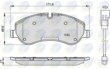 Тормозные колодки COMLINE CBP22142