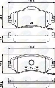 Колодки cit c4 09- COMLINE CBP32145