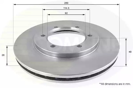Тормозные диски COMLINE ADC0290V