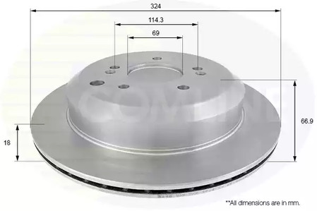 Тормозные диски COMLINE ADC2420V