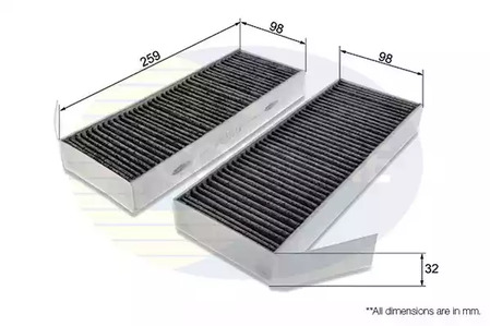 Салонный фильтр COMLINE EKF370A-2