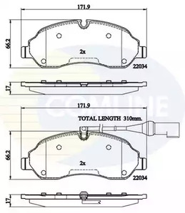 Тормозные колодки COMLINE CBP22214