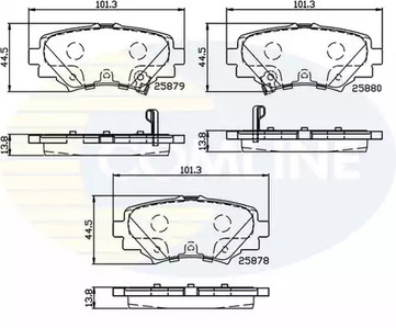 Тормозные колодки COMLINE CBP32248