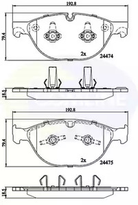 Тормозные колодки COMLINE CBP06093