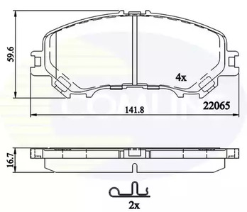 Тормозные колодки COMLINE CBP32304
