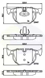 Тормозные колодки COMLINE CBP02295