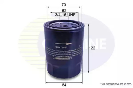 Масляный фильтр COMLINE CHY11002
