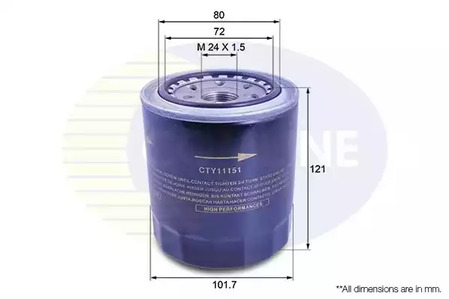 Масляный фильтр COMLINE CTY11151