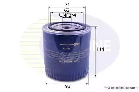 Масляный фильтр COMLINE EOF187