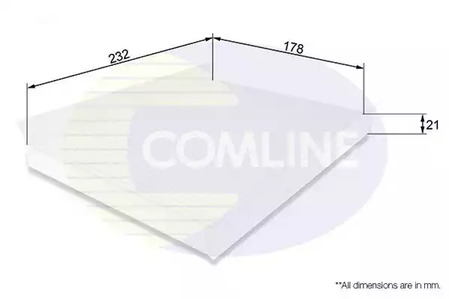 Фильтр салона COMLINE EKF103