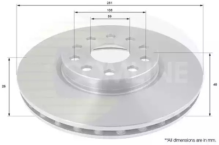 Тормозные диски COMLINE ADC1824V