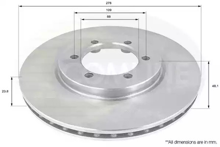 Тормозные диски COMLINE ADC1015V