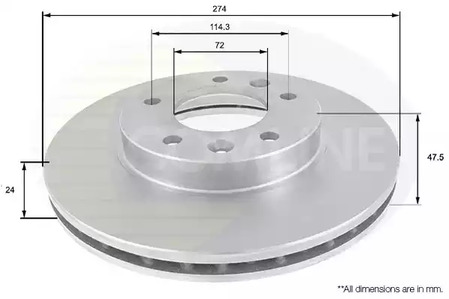 Тормозные диски COMLINE ADC1018V