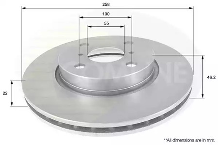 Тормозные диски COMLINE ADC01133V