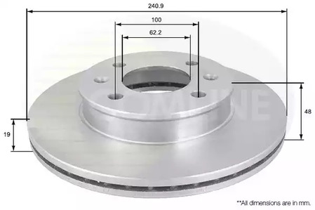 Тормозные диски COMLINE ADC1039V