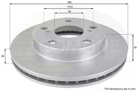 Тормозные диски COMLINE ADC0190V