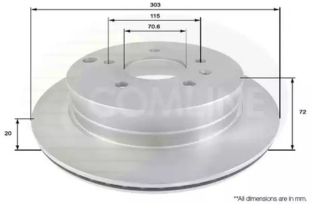 Тормозные диски COMLINE ADC1147V