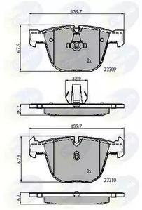 Колодки тормозные дисковые COMLINE CBP01794