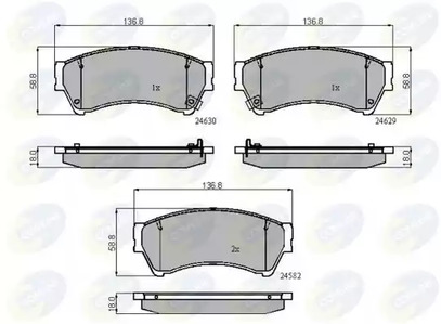 Колодки тормозные дисковые COMLINE CBP31787