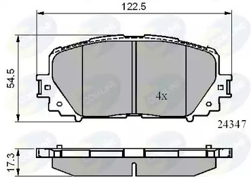 Колодки тормозные дисковые COMLINE CBP01767