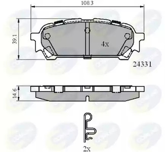 Колодки тормозные дисковые COMLINE CBP31775