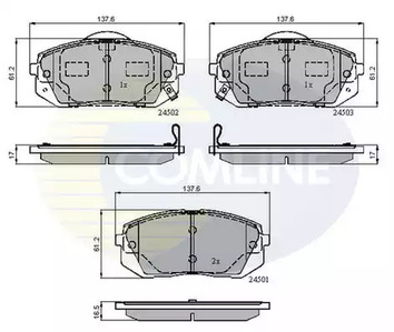 Колодки тормозные дисковые COMLINE CBP31768