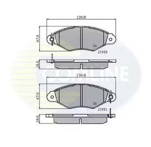 Комплект тормозных колодок дисковый тормоз COMLINE CBP0485