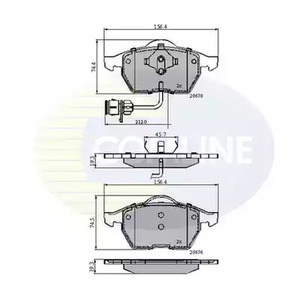 Колодки тормозные дисковые COMLINE CBP1715