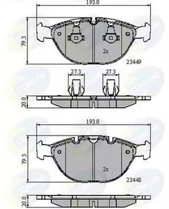 Колодки тормозные дисковые COMLINE CBP01609