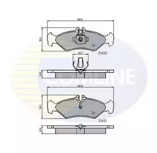 Комплект тормозных колодок дисковый тормоз COMLINE CBP0453