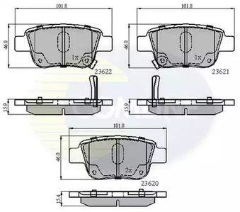 Колодки тормозные дисковые COMLINE CBP31141