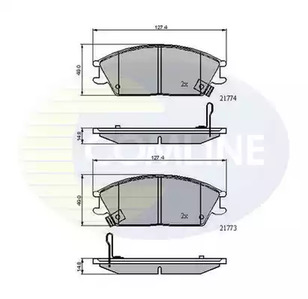 Колодки тормозные дисковые COMLINE CBP3922