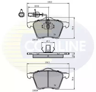 Колодки тормозные дисковые COMLINE CBP1885