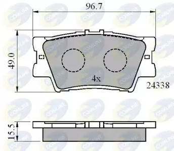 Колодки тормозные дисковые COMLINE CBP01581