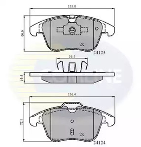 Комплект тормозных колодок дисковый тормоз COMLINE CBP01591