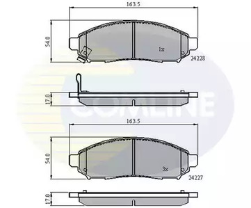 Колодки тормозные дисковые COMLINE CBP31520