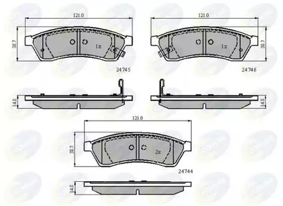 Колодки тормозные дисковые COMLINE CBP31568