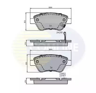 Комплект тормозных колодок дисковый тормоз COMLINE CBP31594