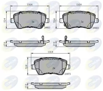 Колодки тормозные дисковые COMLINE CBP3984