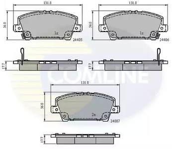 Колодки тормозные дисковые COMLINE CBP31586