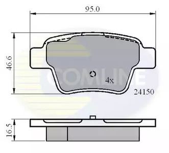 Колодки тормозные дисковые COMLINE CBP01658