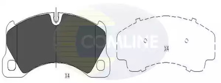 Колодки пер COMLINE CBP06039