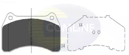 Колодки пер COMLINE CBP06056