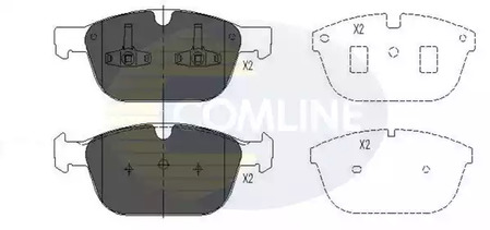 Комплект тормозных колодок дисковый тормоз comline