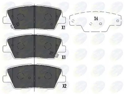 Колодки тормозные дисковые COMLINE CBP36009