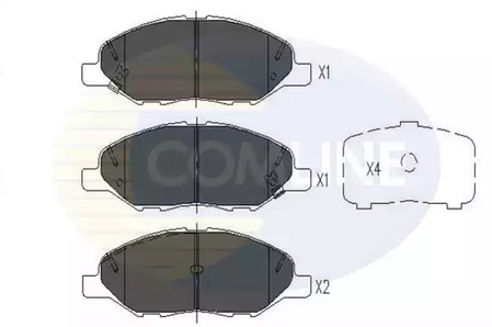 Колодки тормозные дисковые COMLINE CBP36044