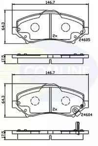 Тормозные колодки COMLINE CBP36066