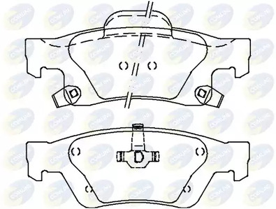 Колодки тормозные дисковые COMLINE CBP36076